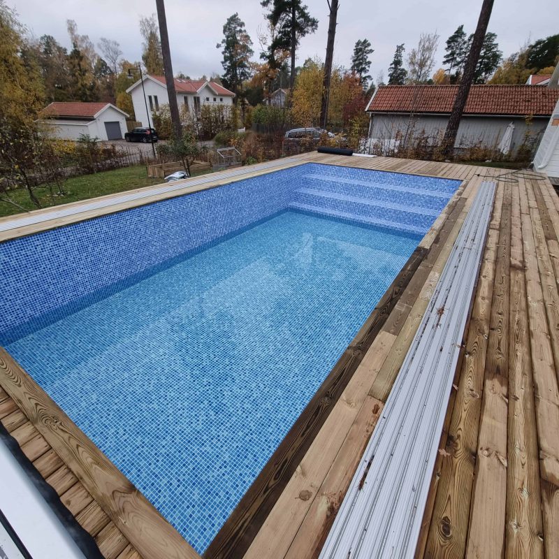 Bygga egen pool liner Poolfamiljen Stockholm